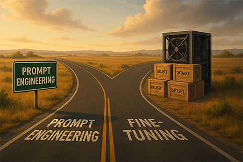 fine tuning vs. prompt engineering 01